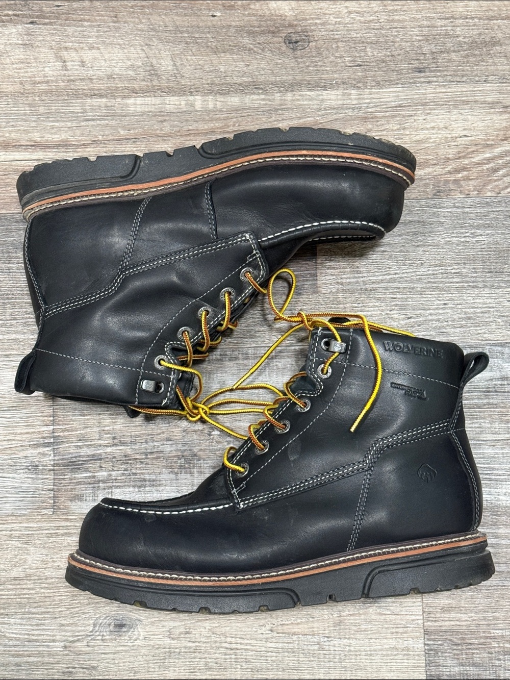 Wolverine I-90 DuraShocks Moc-Toe 6" Work Boots Men’s Size 12 Extra Wide - Picture 2 of 5